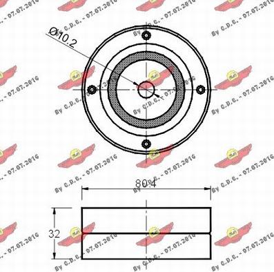 Autokit 03.520 - Deflection / Guide Pulley, timing belt autospares.lv