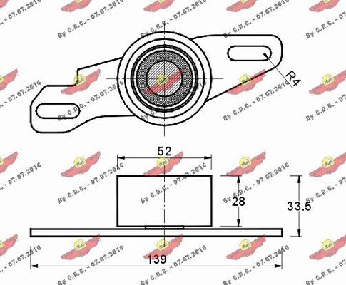 Autokit 03.099 - Tensioner Pulley, timing belt autospares.lv