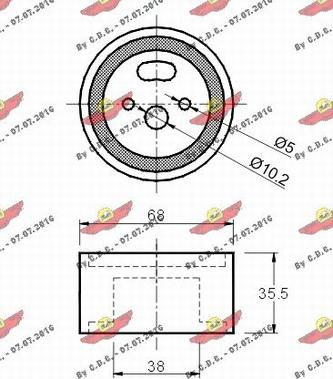 Autokit 03.041 - Tensioner Pulley, timing belt autospares.lv