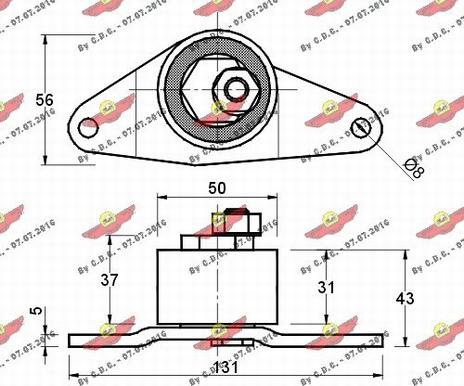 Autokit 03.065 - Tensioner Pulley, timing belt autospares.lv