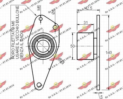 Autokit 03.084 - Deflection / Guide Pulley, timing belt autospares.lv