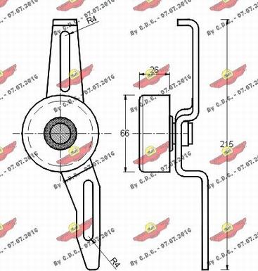 Autokit 03.110 - Belt Tensioner, v-ribbed belt autospares.lv