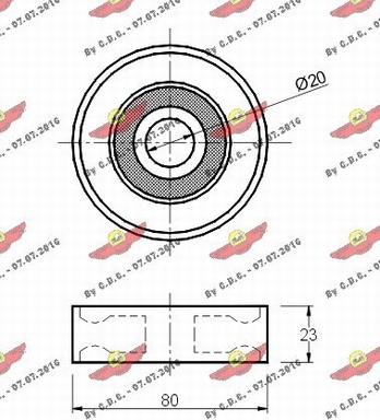 Autokit 03.176 - Pulley, v-ribbed belt autospares.lv