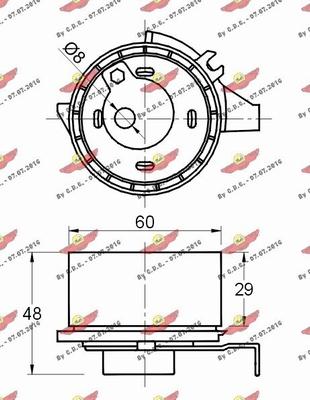 Autokit 03.80983 - Tensioner Pulley, timing belt autospares.lv