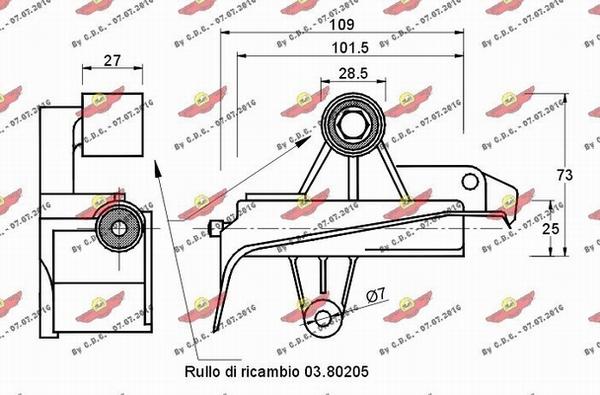 Autokit 03.80431 - Vibration Damper, timing belt autospares.lv