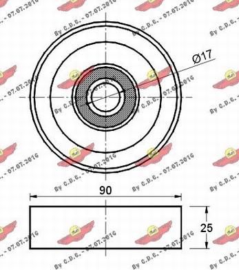 Autokit 03.80555 - Pulley, v-ribbed belt autospares.lv