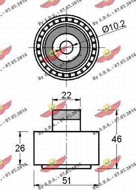 Autokit 03.80514 - Pulley, v-ribbed belt autospares.lv