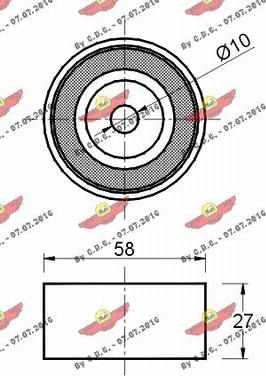 Autokit 03.80676 - Deflection / Guide Pulley, timing belt autospares.lv