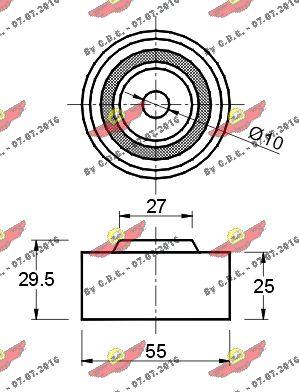 Autokit 03.80160 - Deflection / Guide Pulley, timing belt autospares.lv