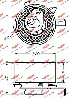 Autokit 03.80121 - Tensioner Pulley, timing belt autospares.lv