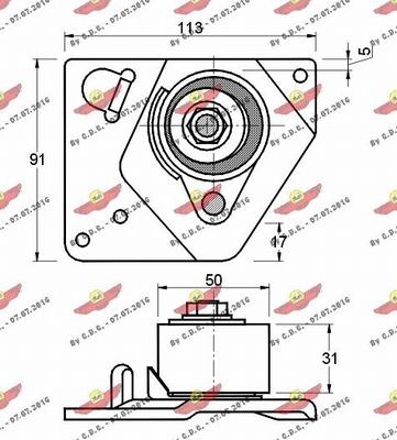 Autokit 03.80826 - Tensioner Pulley, timing belt autospares.lv