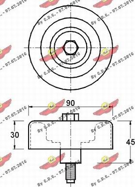 Autokit 03.80226 - Pulley, v-ribbed belt autospares.lv