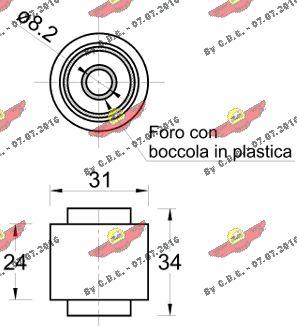 Autokit 03.81945 - Deflection / Guide Pulley, timing belt autospares.lv