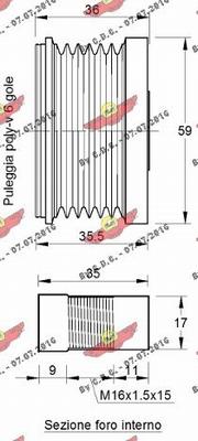 Autokit 03.81083 - Pulley, alternator, freewheel clutch autospares.lv