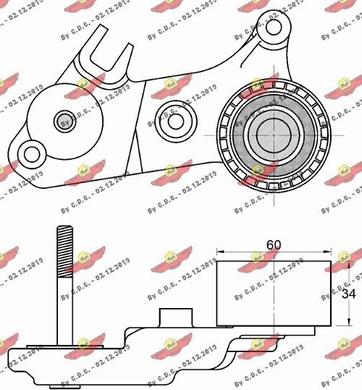 Autokit 03.82121 - Deflection / Guide Pulley, timing belt autospares.lv