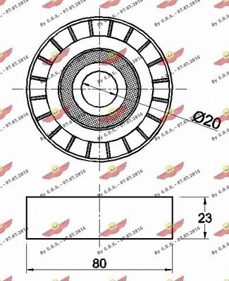 Autokit 03.292 - Pulley, v-ribbed belt autospares.lv