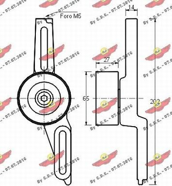 Autokit 03.259 - Belt Tensioner, v-ribbed belt autospares.lv