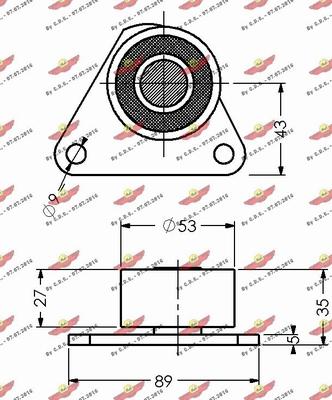 Autokit 03.205 - Deflection / Guide Pulley, timing belt autospares.lv