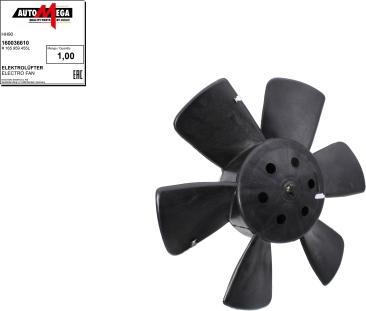 Automega 160036610 - Fan, radiator autospares.lv