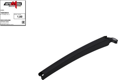 Automega 100039910 - Wiper Arm, window cleaning autospares.lv