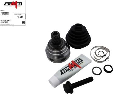 Automega 110079310 - Joint Kit, drive shaft autospares.lv