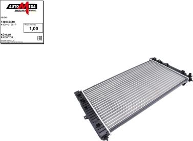 Automega 130049410 - Radiator, engine cooling autospares.lv