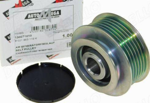 Automega 130071010 - Pulley, alternator, freewheel clutch autospares.lv