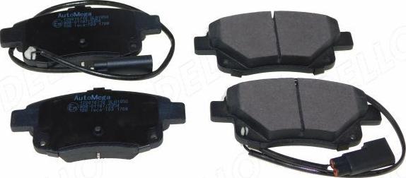 Automega 120010710 - Brake Pad Set, disc brake autospares.lv