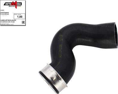 Automega 274732410 - Charger Intake Air Hose autospares.lv