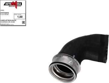 Automega 274732610 - Charger Intake Air Hose autospares.lv