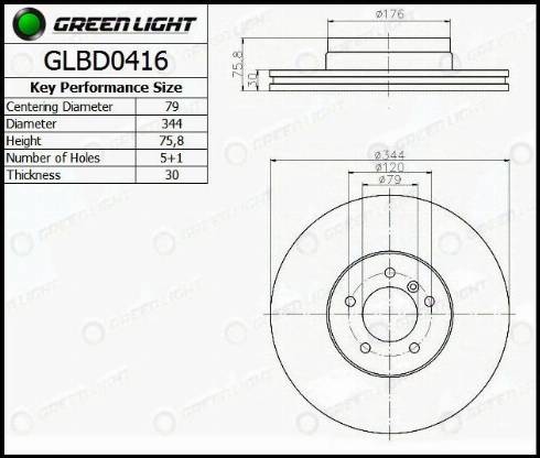 AutomotiveAdriado GLBD0416 - Brake Disc autospares.lv