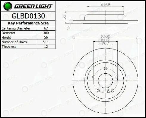 AutomotiveAdriado GLBD0130 - Brake Disc autospares.lv