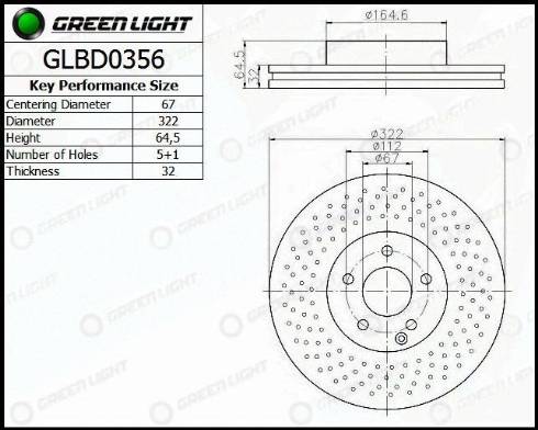 AutomotiveAdriado GLBD0356 - Brake Disc autospares.lv