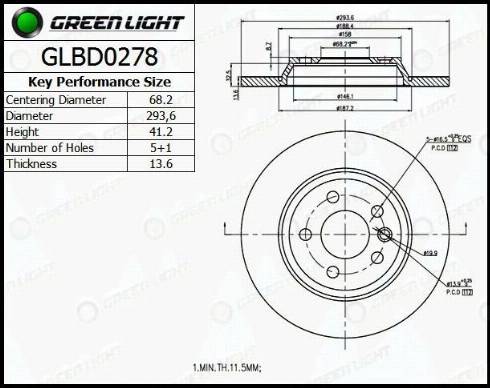 AutomotiveAdriado GLBD0278 - Brake Disc autospares.lv