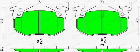 AutomotiveAdriado GLBP0068 - Brake Pad Set, disc brake autospares.lv