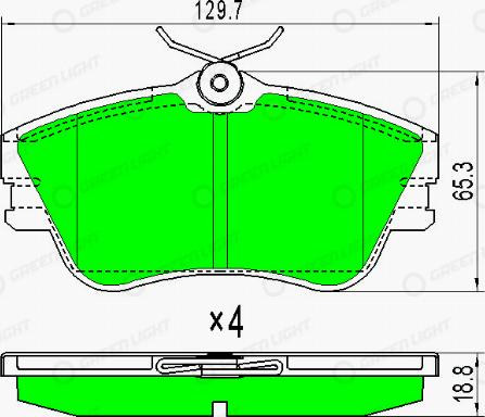 AutomotiveAdriado GLBP0181 - Brake Pad Set, disc brake autospares.lv