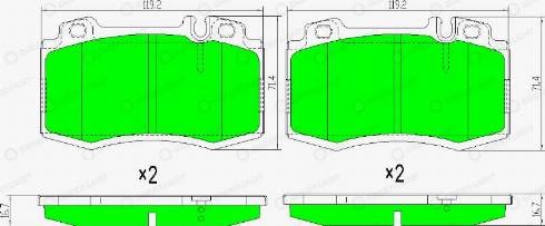 AutomotiveAdriado GLBP0342 - Brake Pad Set, disc brake autospares.lv