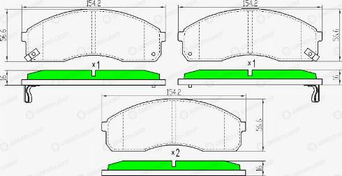 AutomotiveAdriado GLBP0358 - Brake Pad Set, disc brake autospares.lv