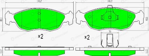 AutomotiveAdriado GLBP0295 - Brake Pad Set, disc brake autospares.lv