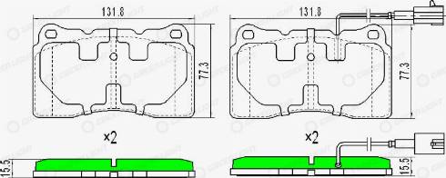 AutomotiveAdriado GLBP0430 - Brake Pad Set, disc brake autospares.lv