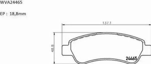 Automotor France ABP5469 - Brake Pad Set, disc brake autospares.lv