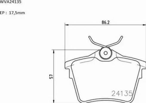 Automotor France ABP2607 - Brake Pad Set, disc brake autospares.lv