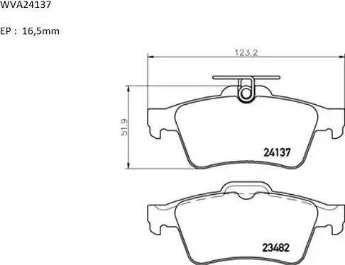 Automotor France ABP2014 - Brake Pad Set, disc brake autospares.lv