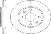 Automotor France ADC9280 - Brake Disc autospares.lv