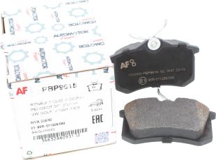 Automotor France PBP9615 - Brake Pad Set, disc brake autospares.lv