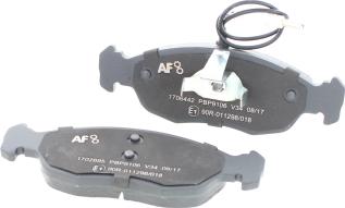 Automotor France PBP9106 - Brake Pad Set, disc brake autospares.lv