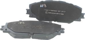 Automotor France PBP0044 - Brake Pad Set, disc brake autospares.lv