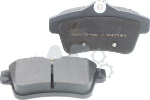 Automotor France PBP0087 - Brake Pad Set, disc brake autospares.lv