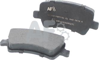 Automotor France PBP0192 - Brake Pad Set, disc brake autospares.lv