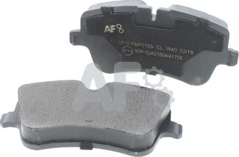 Automotor France PBP0159 - Brake Pad Set, disc brake autospares.lv